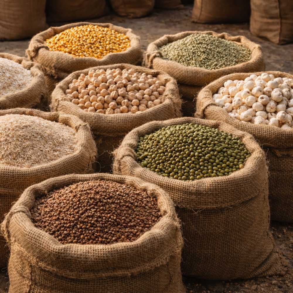 Grains, Pulses & Rice